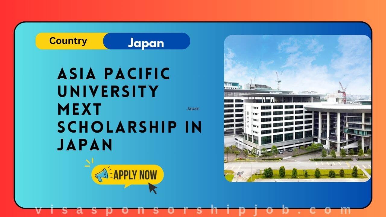 Asia Pacific University MEXT Scholarship in Japan