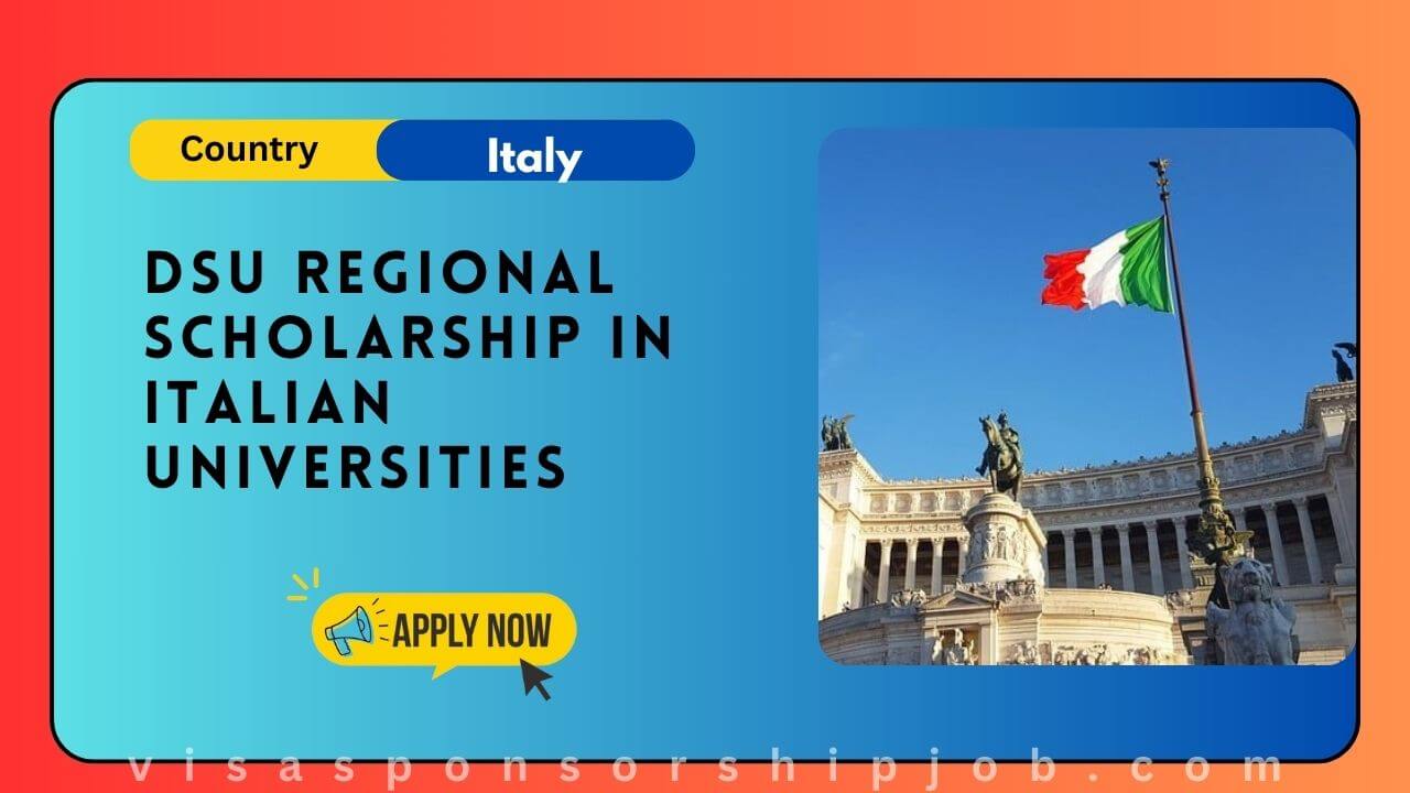 DSU Regional Scholarship in Italian Universities