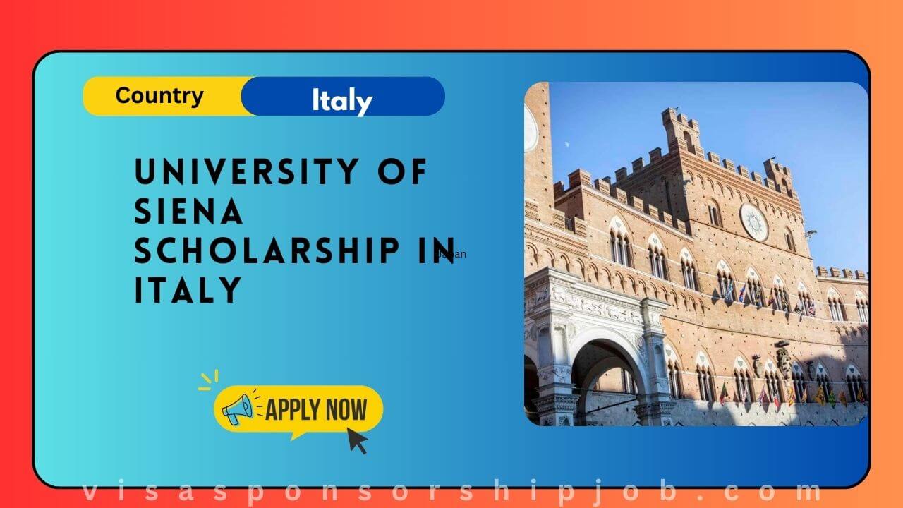 University of Siena Scholarship in Italy